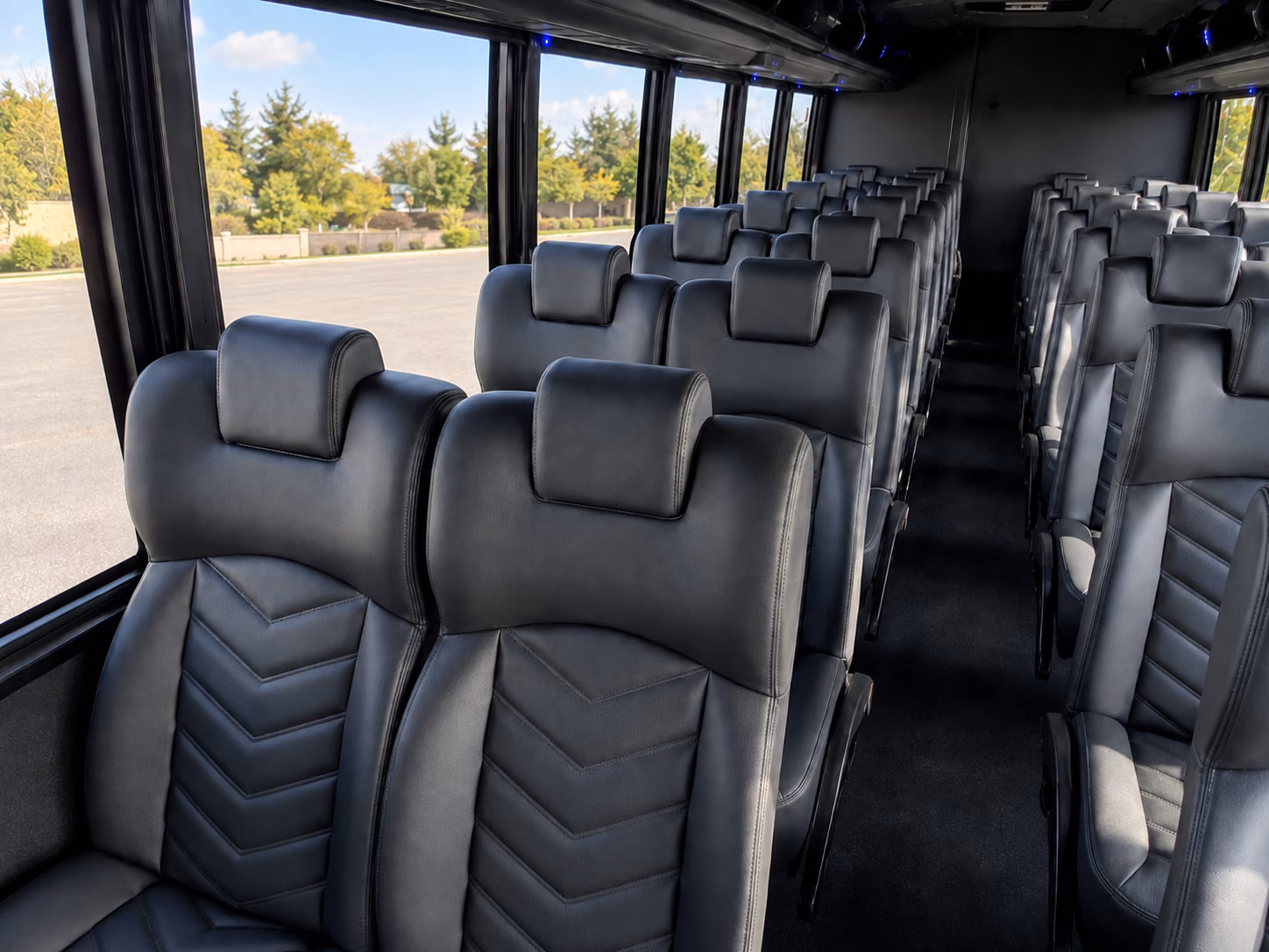 18 passenger minibus interior
