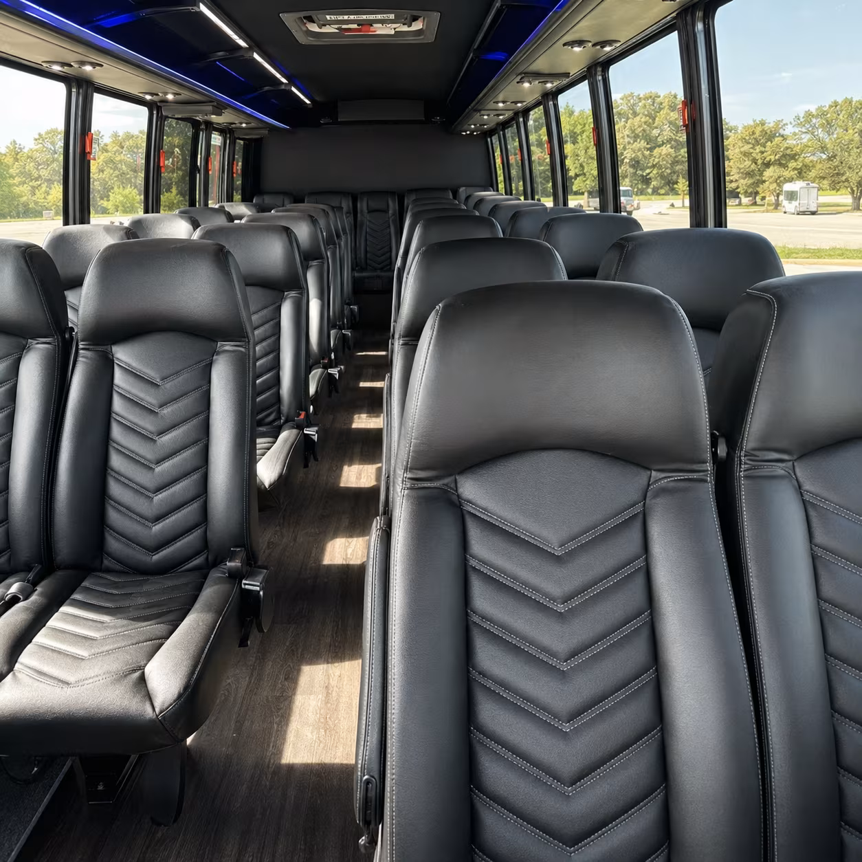 30 passenger minibus interior