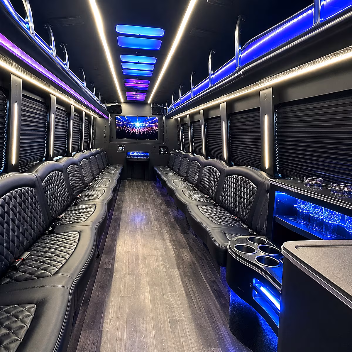 bridal party buses from south fulton to atlanta area venues
