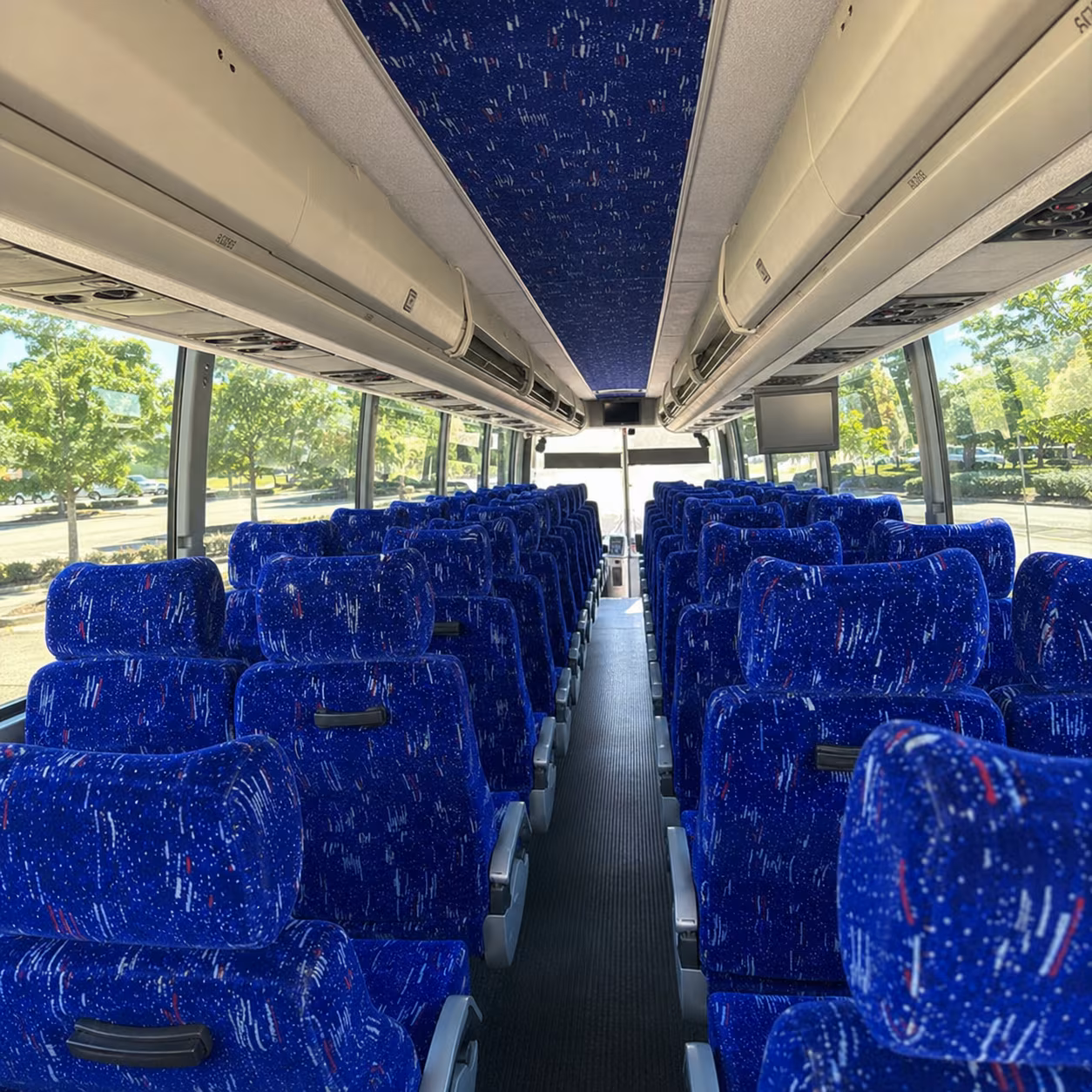 south fulton charter bus rental interior