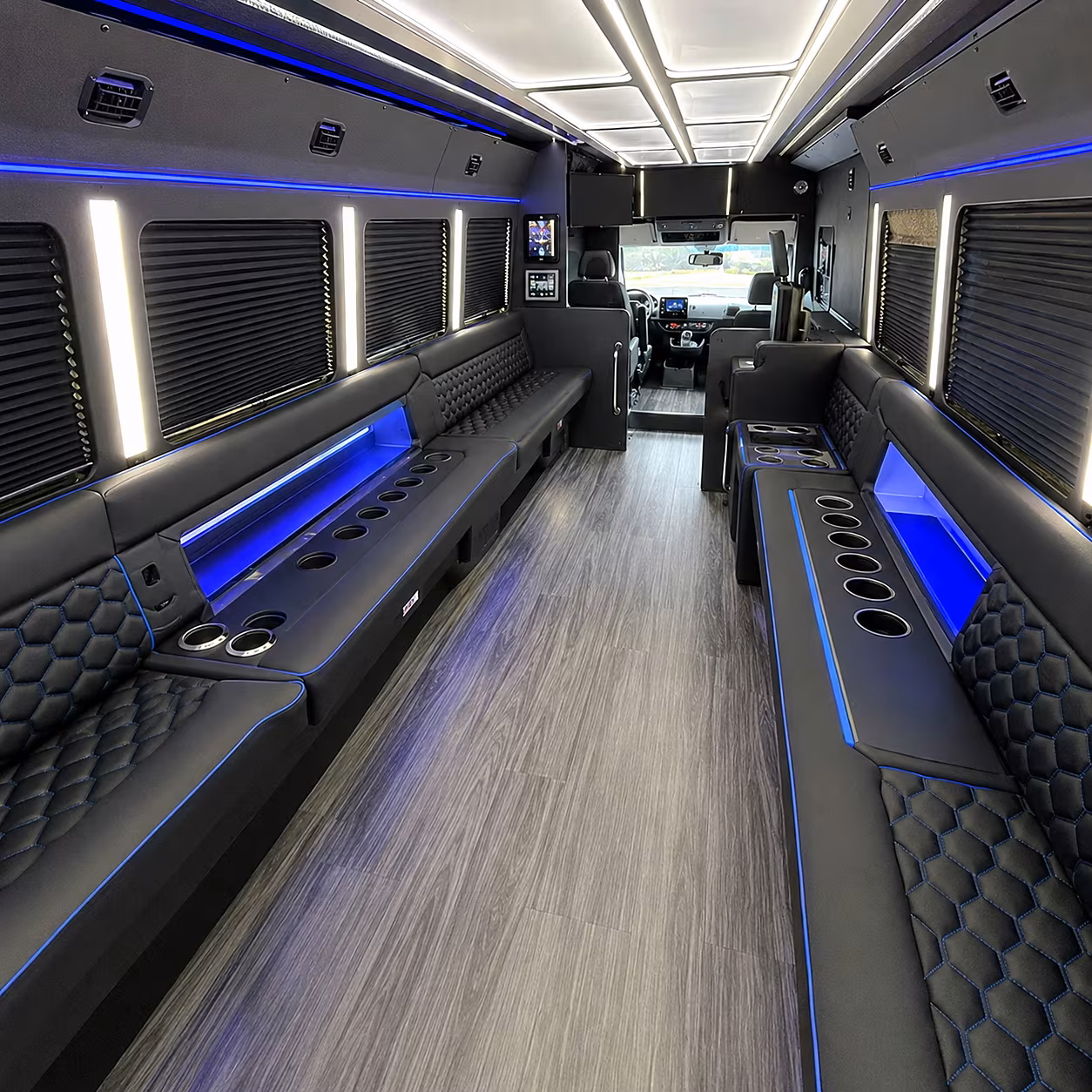 south fulton party bus rental interior